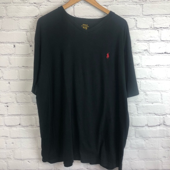Polo Ralph Lauren Other - Polo Ralph Lauren Tee V Neck Black Basic Tee XXL